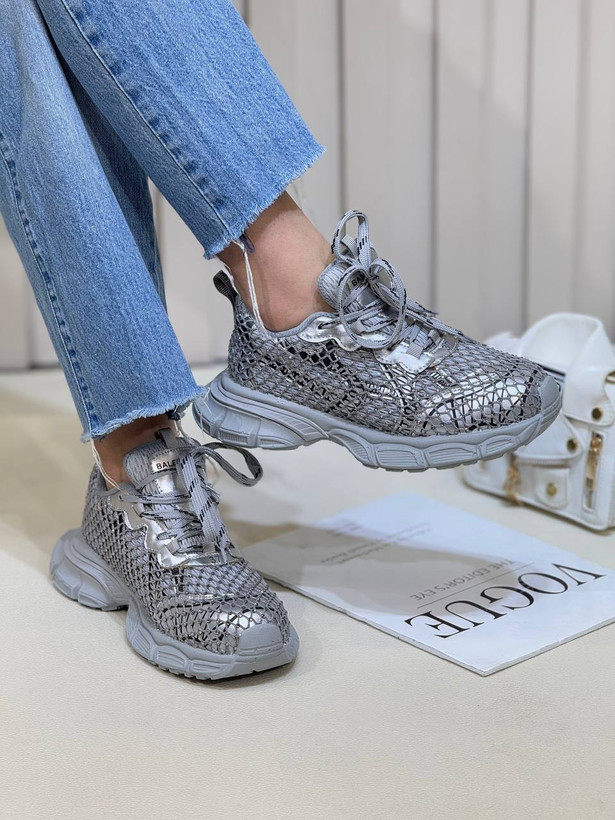 1354 کتونی زنانه رویه توری فول نگین بالنسیاگا balenciaga