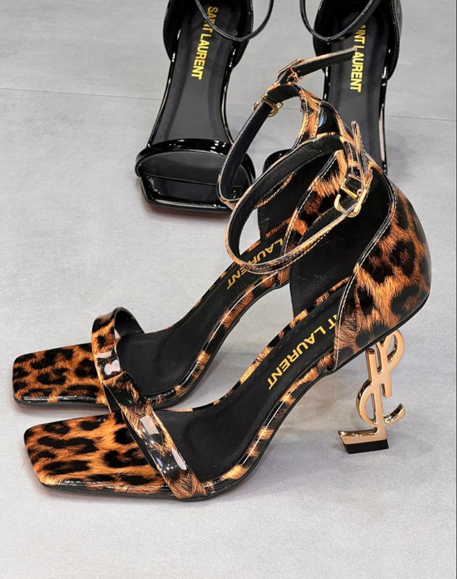 کفش زنانه پاشنه صندل ysl جلو باز Yves Saint Laurent کد 1255