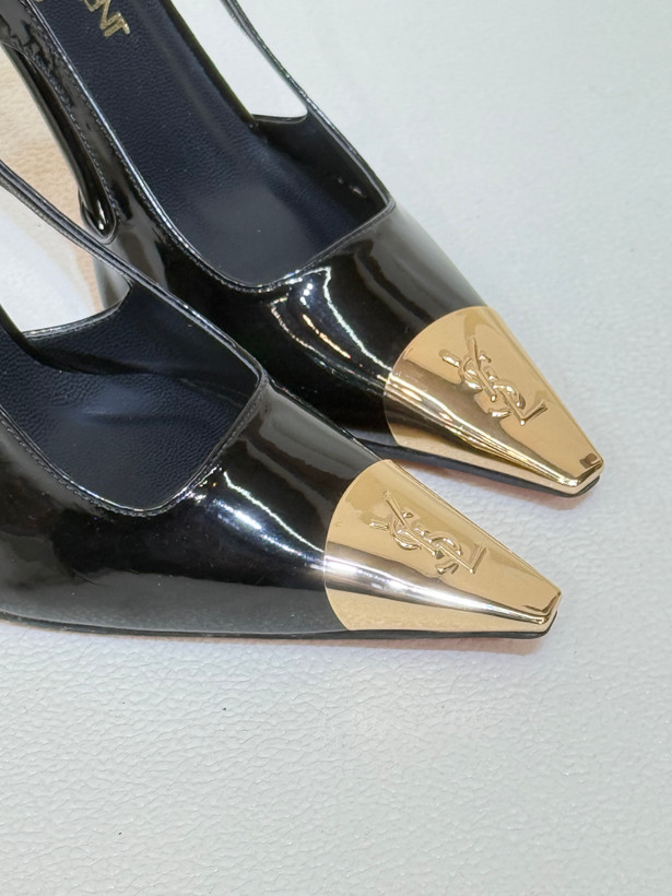 کفش زنانه پاشنه 10 سانت لودشکا پنجه طلا وای اس ال Yves Saint Laurent کد 1449