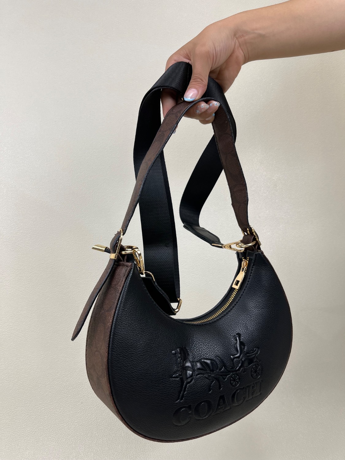 کیف زنانه کواچ هلالی دو تیکه COACH کد 1547