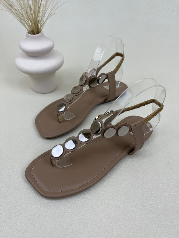 صندل زنانه زارا انگشتی سکه ای ZARA کد 1557