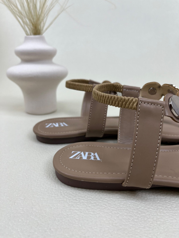 صندل زنانه زارا انگشتی سکه ای ZARA کد 1557