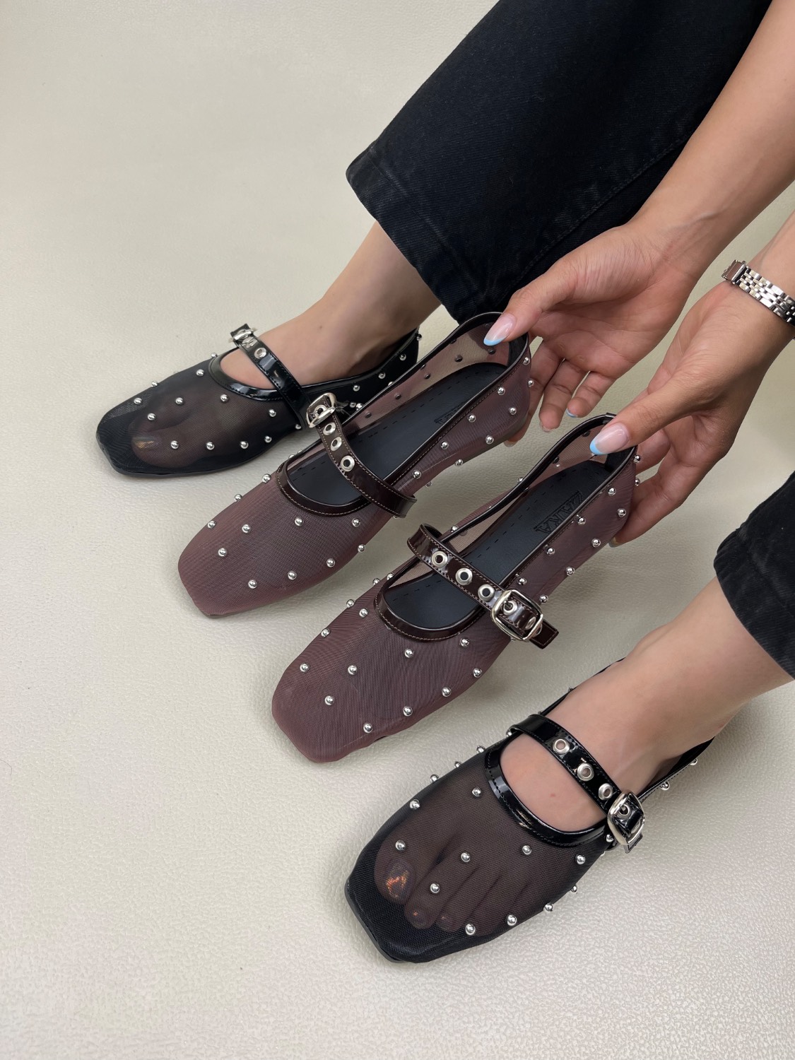 کالج عروسکی زنانه توری پرچی زارا ZARA کد 1484