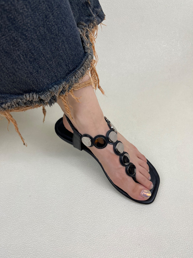 صندل زنانه زارا انگشتی سکه ای ZARA کد 1557