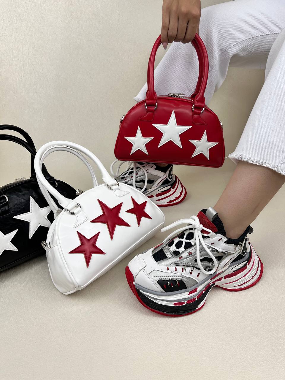 کتونی زنانه بالنسیاگا پرسینگ لژ دار  balenciaga کد 1240
