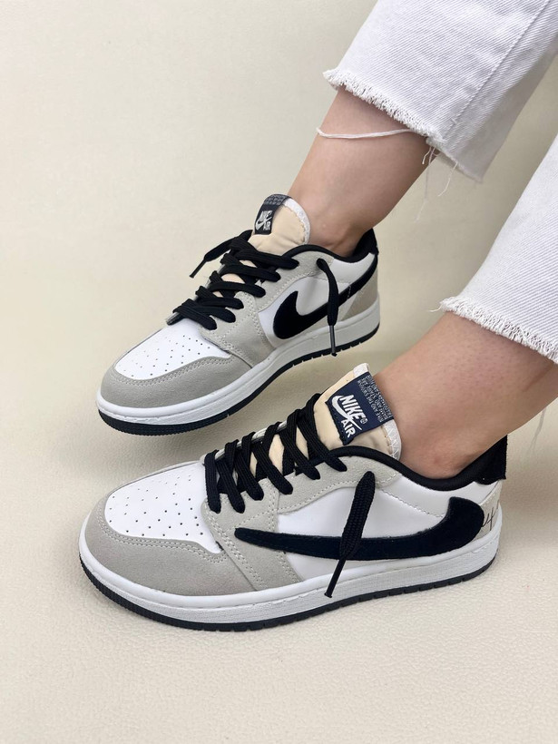 کتانی ونس زنانه ایر جردن وان لو اسکات تراویس نایک AIR jordan 1 low Travis Scott کد 943