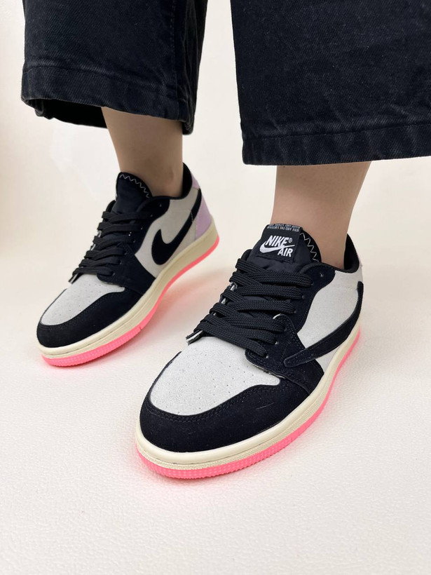 کتانی ونس زنانه ایر جردن وان لو اسکات تراویس نایک AIR jordan 1 low Travis Scott کد 943