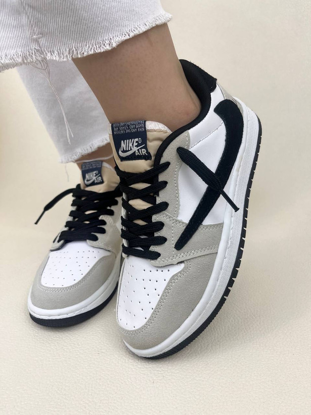 کتانی ونس زنانه ایر جردن وان لو اسکات تراویس نایک AIR jordan 1 low Travis Scott کد 943