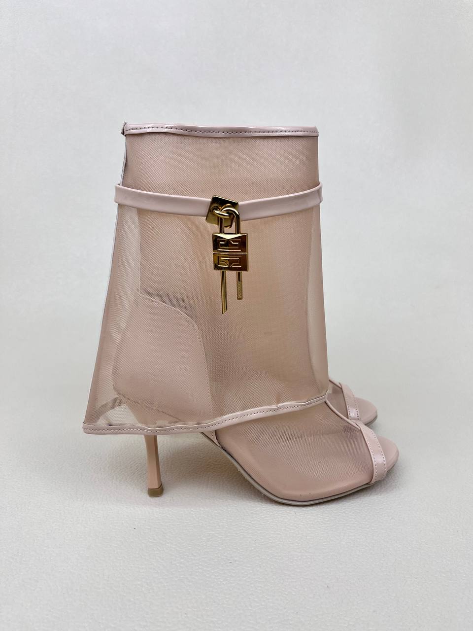 کفش پاشنه دار زنانه صندل جلو باز توری 10 سانتی ژیوانشی GIVENCHY کد 1620