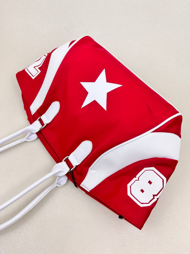 کیف زنانه تک ستاره طرح کانورس RED STYLE کد 1629