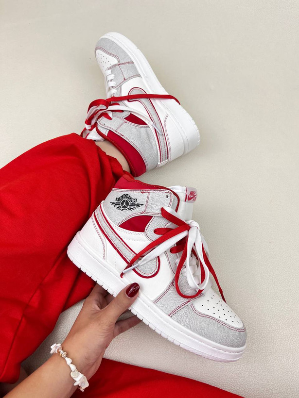 کتونی ونس ساقدار زنانه ایر جردن وان رد فانتوم jordan 1 RED fantom کد 912