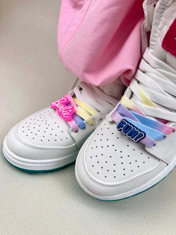 کتونی ونس زنانه ساقدار باربی ایر جردن وان air jordan 1 sample barbie کد 912