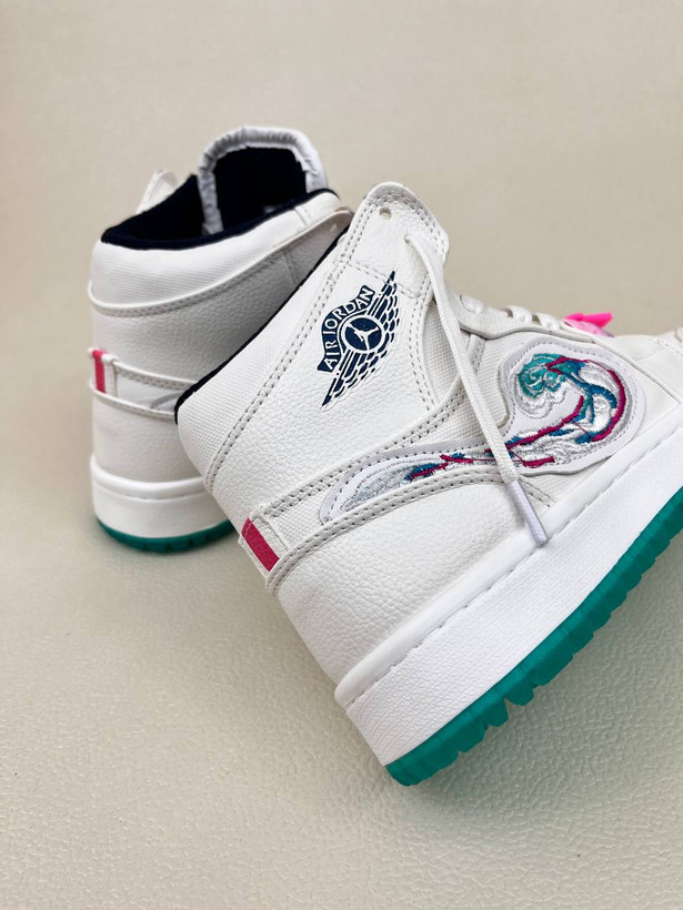 کتونی ونس زنانه ساقدار باربی ایر جردن وان air jordan 1 sample barbie کد 912