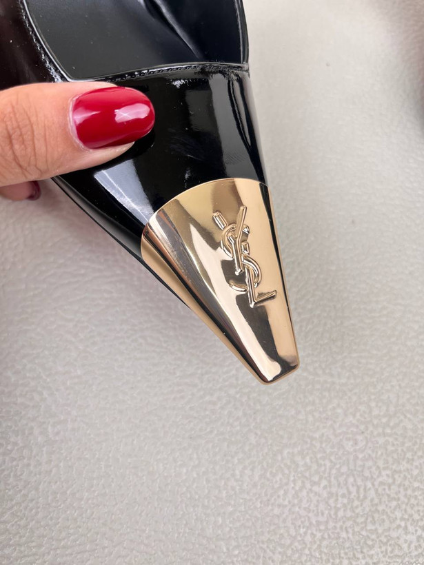 کفش زنانه پاشنه 10 سانت لودشکا پنجه طلا وای اس ال Yves Saint Laurent کد 1449