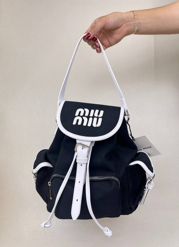 کوله پشتی اسپرت میو میو دهنه تاشو MIU MIU کد 1655