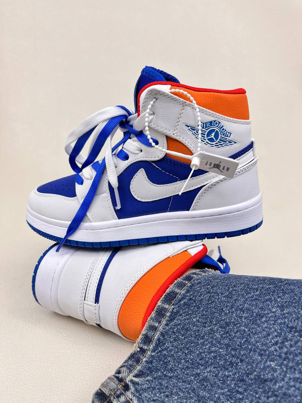 کتونی ونس زنانه ساقدار ایر جردن 1 کینگ بلو 1 NIKE AIR JORDAN کد 912