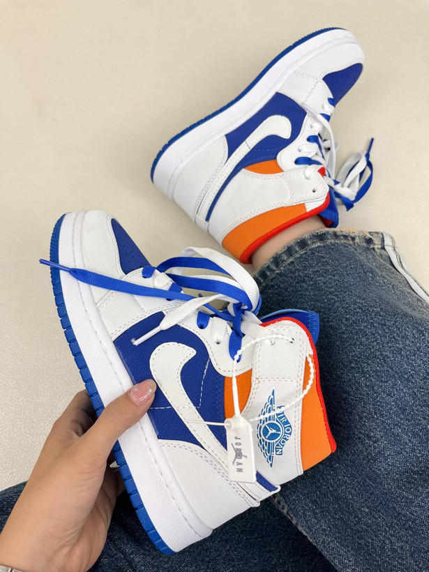 کتونی ونس زنانه ساقدار ایر جردن 1 کینگ بلو 1 NIKE AIR JORDAN کد 912