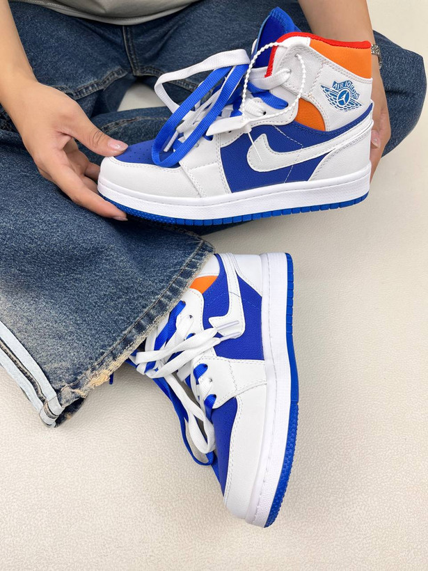 کتونی ونس زنانه ساقدار ایر جردن 1 کینگ بلو 1 NIKE AIR JORDAN کد 912