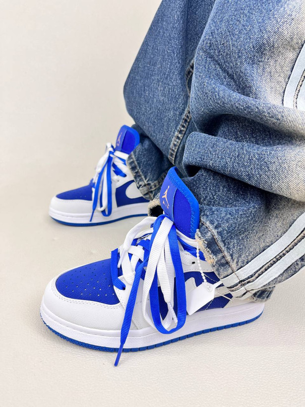 کتونی ونس زنانه ساقدار ایر جردن 1 کینگ بلو 1 NIKE AIR JORDAN کد 912
