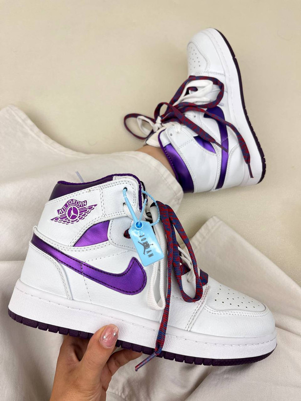 کتونی ونس زنانه ساقدار ایر جردن 1 کرومی 1 NIKE AIR JORDAN کد 912
