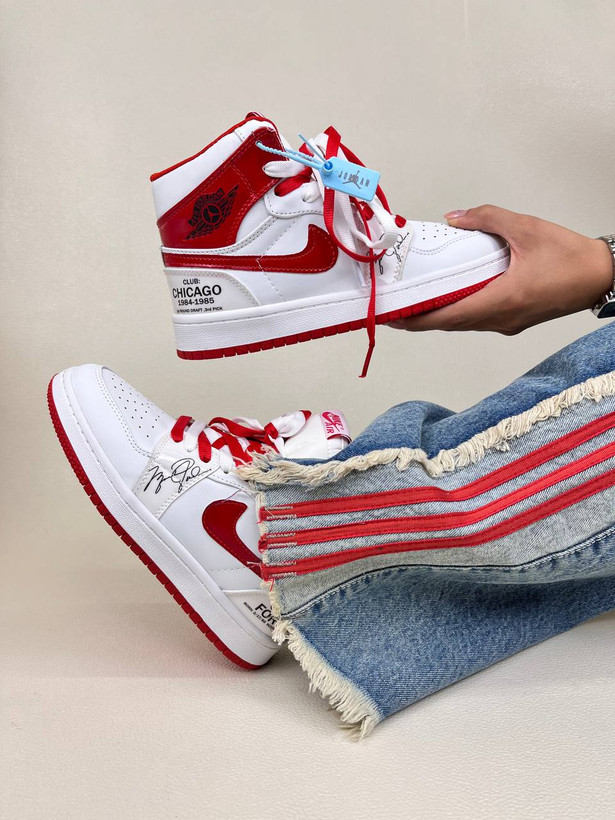 کتونی ونس زنانه ساقدار ایر جردن 1 امضا شیکاگو 1 NIKE AIR JORDAN کد 912