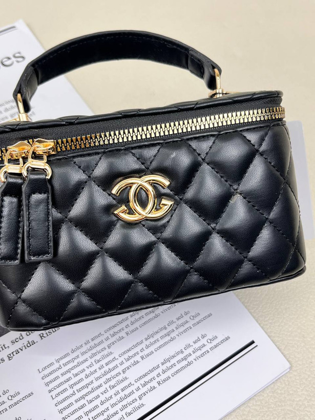 کیف زنانه باکسی دوختی آینه دار شنل CHANEL کد 1670