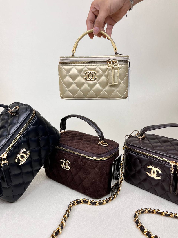کیف زنانه باکسی دوختی آینه دار شنل CHANEL کد 1670