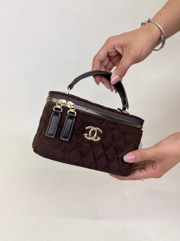 کیف زنانه باکسی دوختی آینه دار شنل CHANEL کد 1670