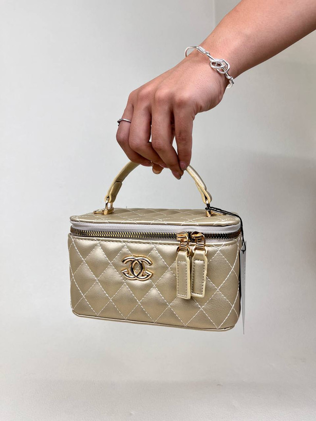 کیف زنانه باکسی دوختی آینه دار شنل CHANEL کد 1670