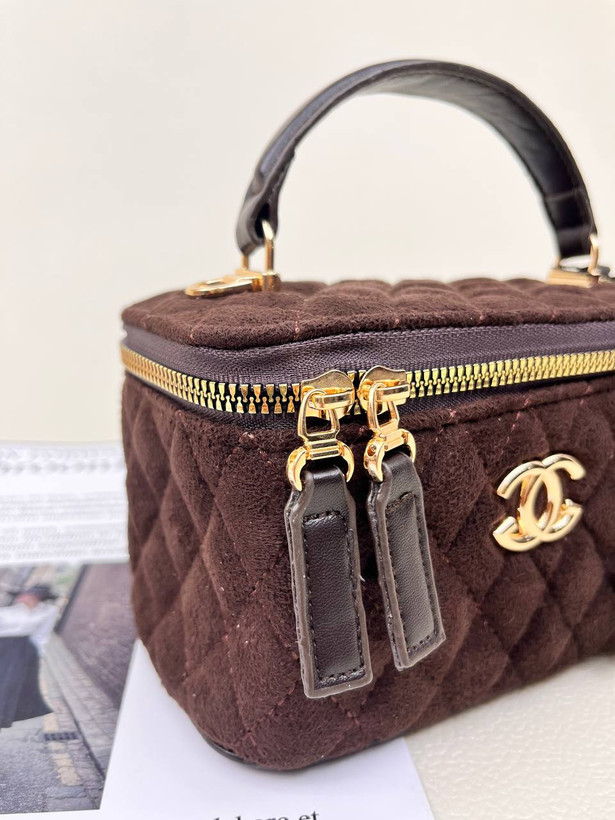 کیف زنانه باکسی دوختی آینه دار شنل CHANEL کد 1670